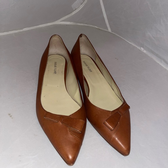 Sarah Flint Brown Leather Flats